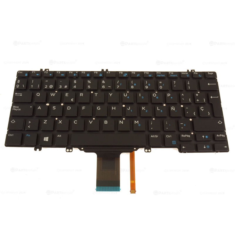 New  Spanish Dell OEM Latitude 5289 7280 5280 7380 Laptop Keyboard  Backlight FJD8V
