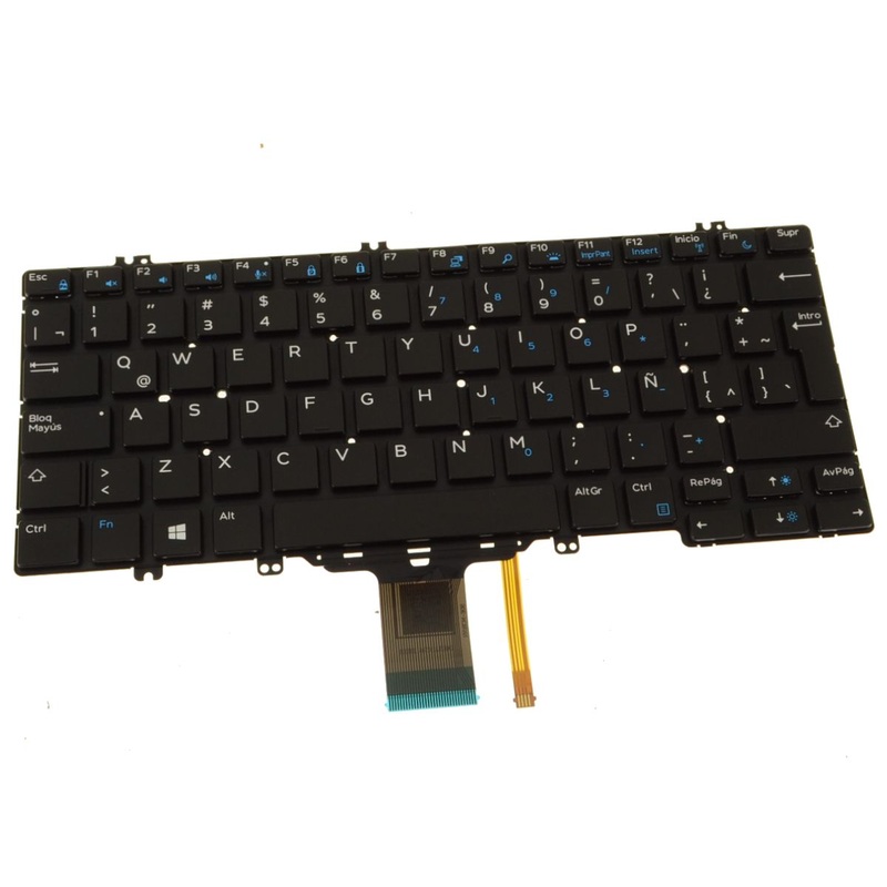 New  Spanish Dell OEM Latitude 5289 7280 5280 7380 Laptop Keyboard  Backlight W6T39