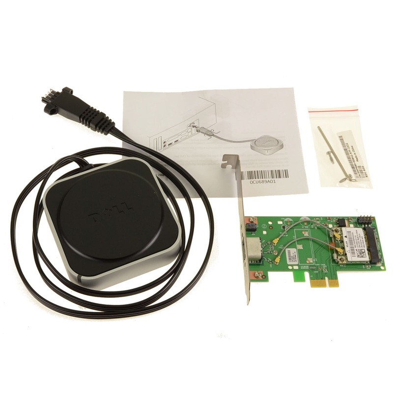 Refurbished Dell OEM Desktop Full Height PCI-e Wireless Network Adapter  External Antenna Kit Full Height