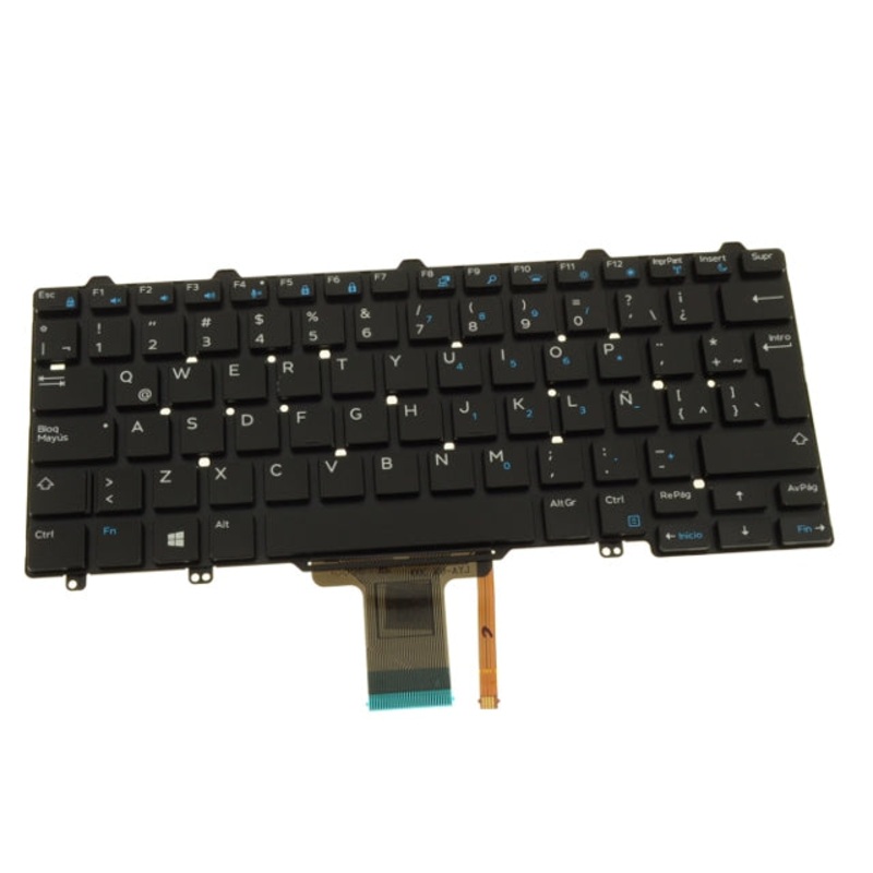 Refurbished Spanish Dell OEM Latitude E7270 E5270 Laptop Keyboard  Backlighting JCK53