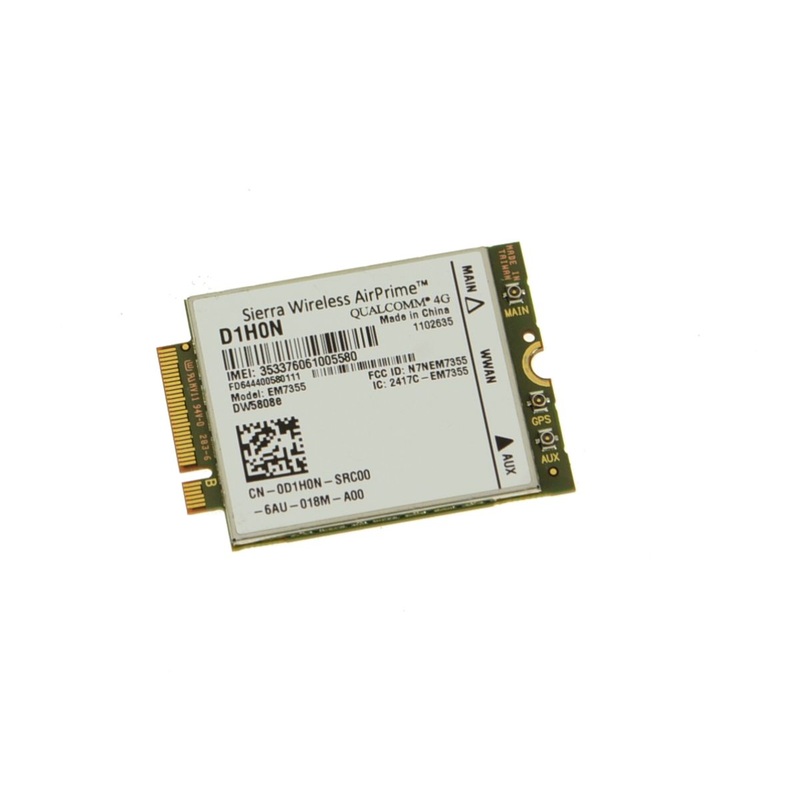 Used Dell OEM Wireless 5808E DW5808E M.2 Mobile Broadband 4G LTE WWAN Card D1H0N