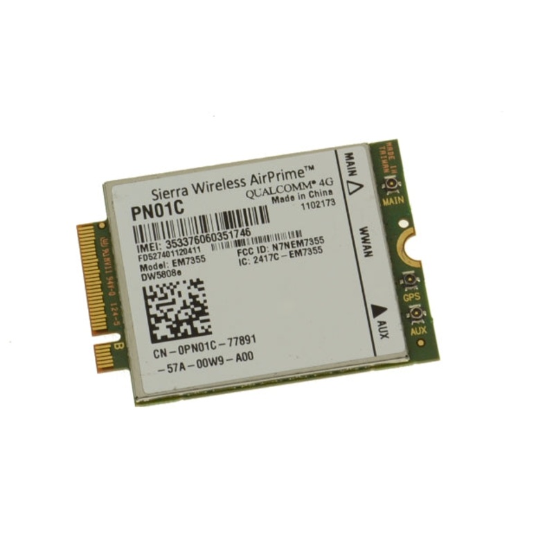 Used Dell OEM Wireless 5808E DW5808E M.2 Mobile Broadband 4G LTE WWAN Card PN01C