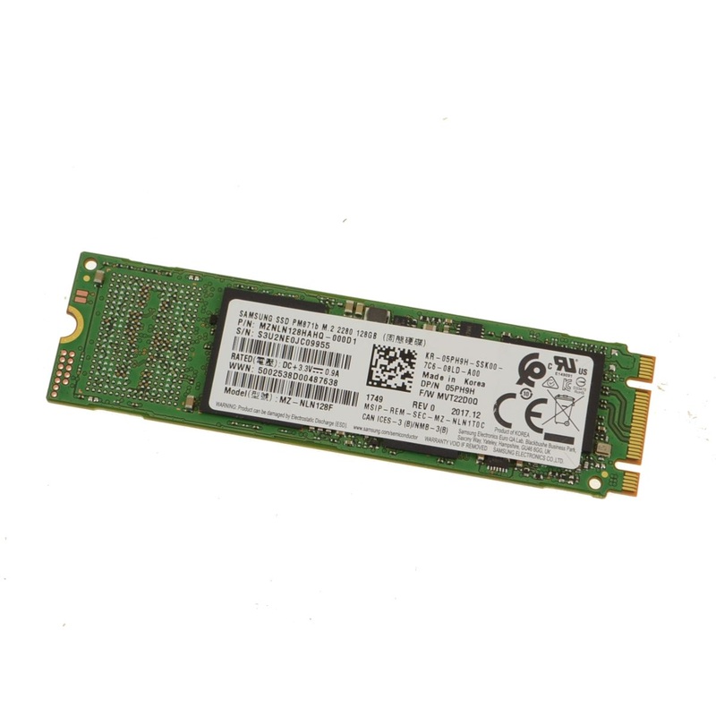 Used Samsung 128GB SSD Hard Drive M.2 2280 Card 128GB 5PH9H