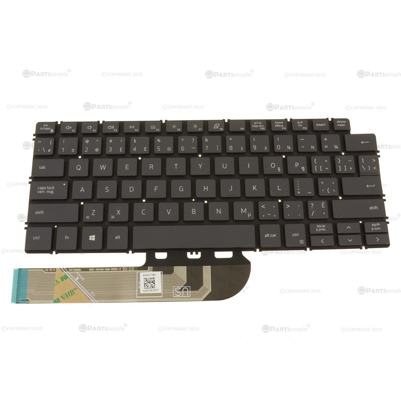 New French-English Dell OEM Inspiron 7390 7391 2-in-1 Laptop Backlit Keyboard 6VJ8V