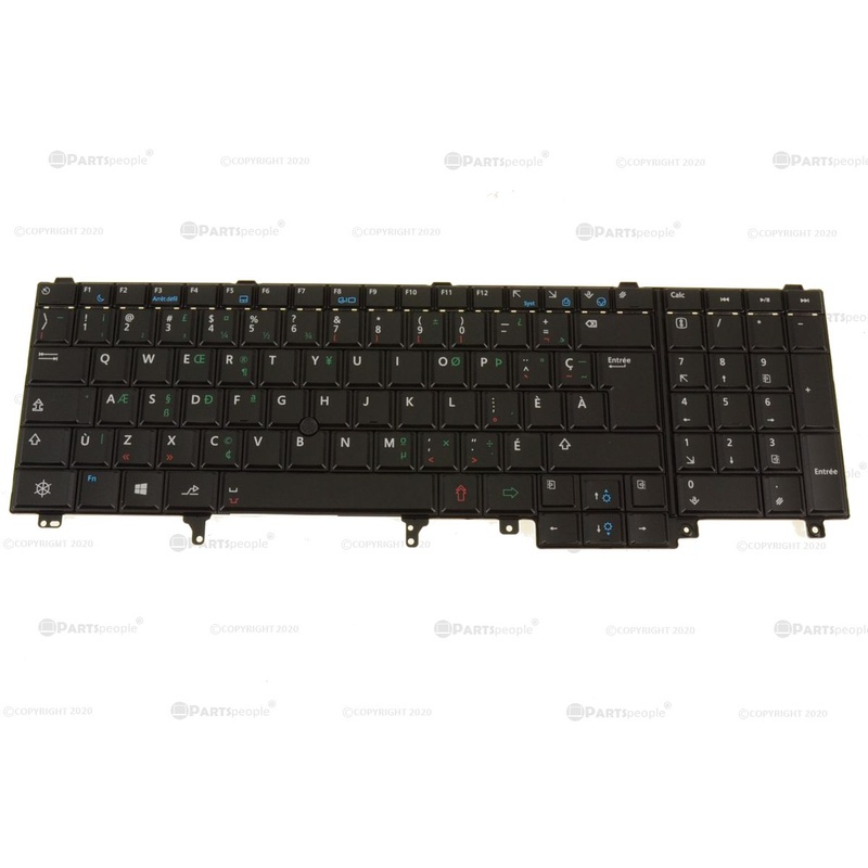 Refurbished French Canadian PQ Dell OEM Latitude E6540 Precision M4800 Laptop Keyboard Non-Backlit WGGDT