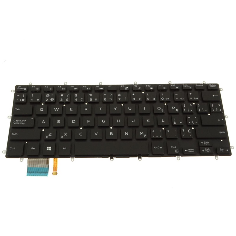 Refurbished French-English Dell OEM Inspiron 7368 7378 Laptop Backlit Keyboard FR-ENG GXJHX