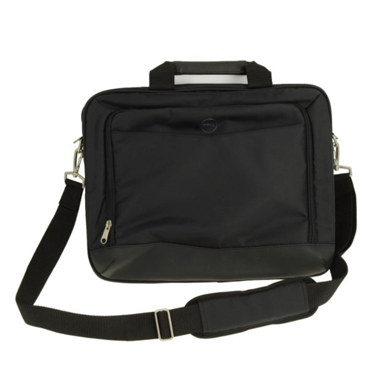 New Dell OEM Black Nylon Topload Notebook Laptop Bag  Shoulder Strap Fits up to 14" 2HVCM