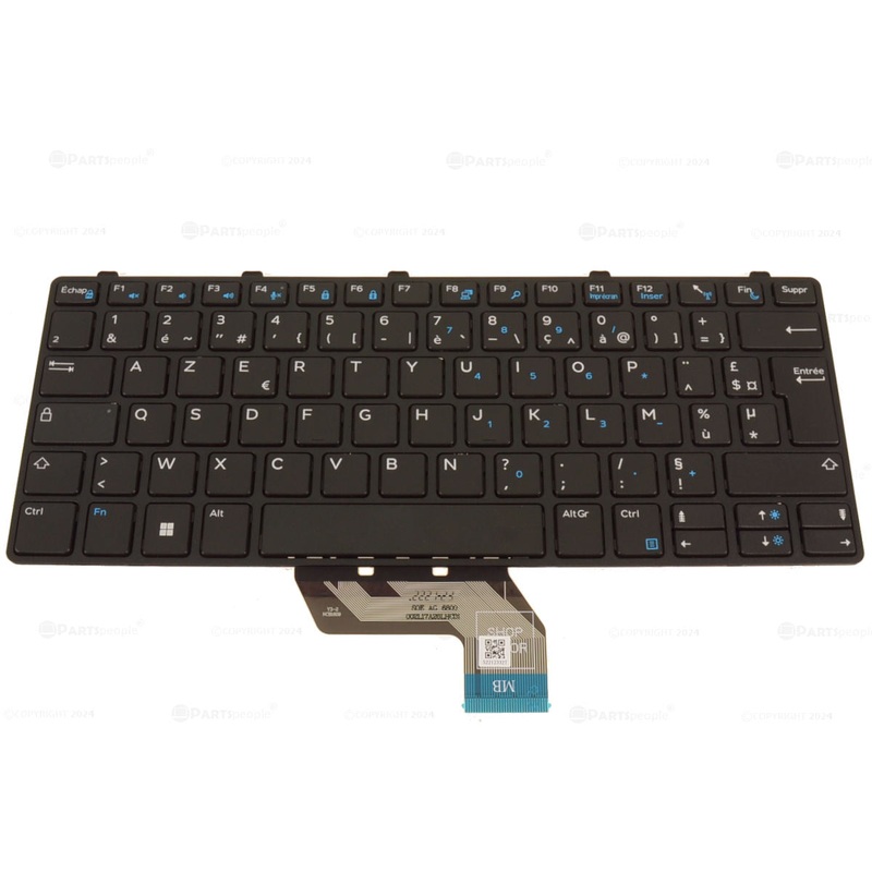 Refurbished French Dell OEM Latitude 3180 3189 3380 Laptop Keyboard KYT2J