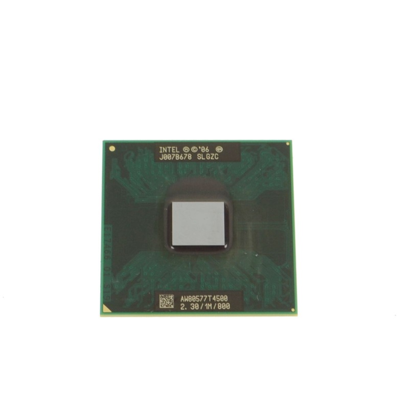 Used Intel Pentium Dual Core Mobile 2.3GHZ 1MB cache 800MHZ FSB CPU Processor T4500 SLGZC