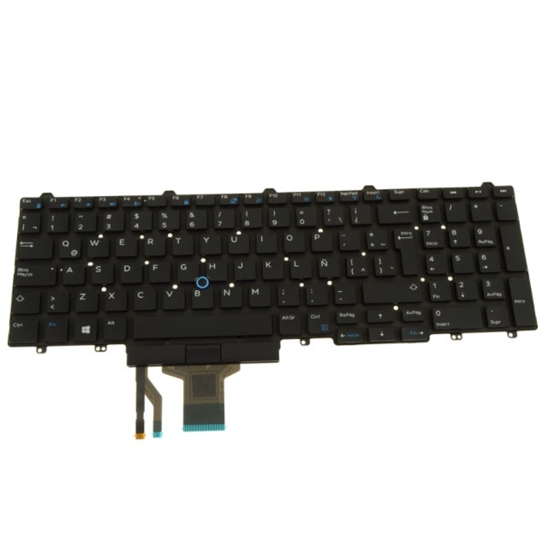 New SPANISH Dell OEM Latitude E5550 Precision 3510 7510 Laptop Keyboard Non-Backlit 5Y0RX