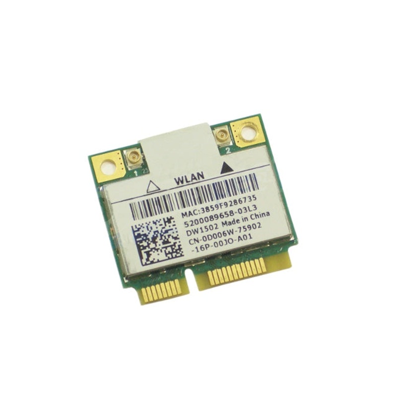 Refurbished Dell OEM Wireless 1502 DW1502  Draft N Wireless WiFi 802.11 a/b/g/n Half-Height Mini-PCI Express Card D006W