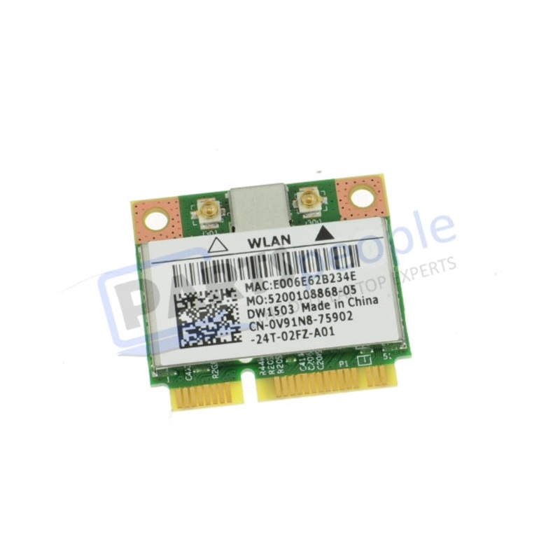 Used Dell OEM Wireless-N 1503 DW1503 WiFi Draft-N Half-Height Mini-PCI Express Card V91N8