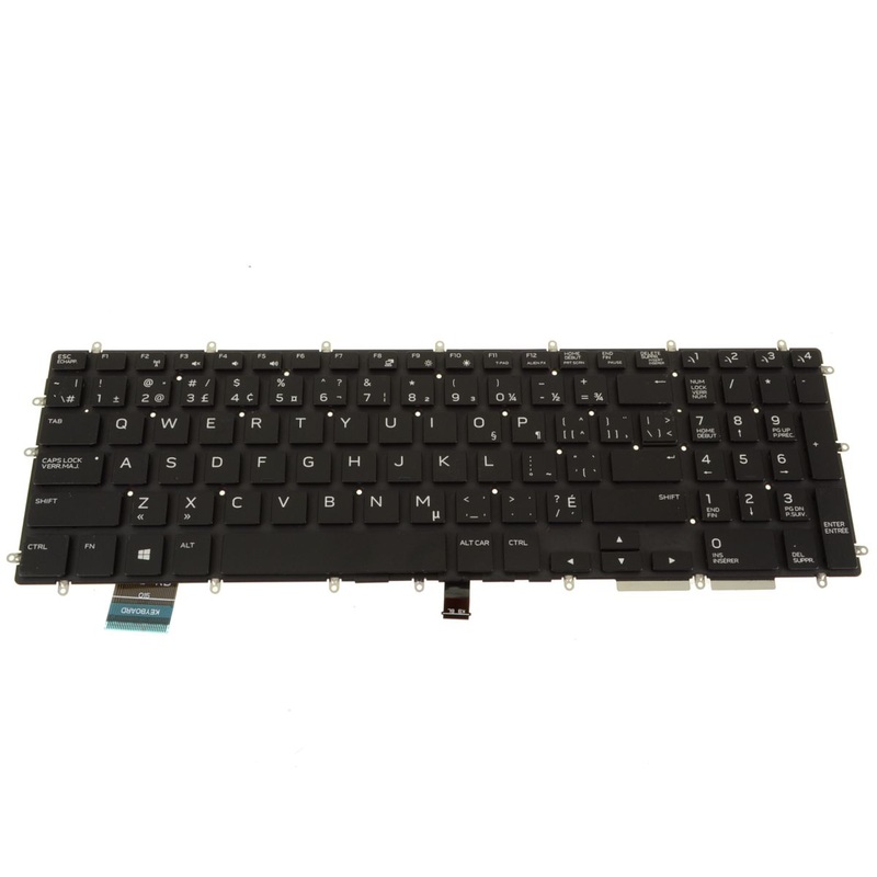 Refurbished French English OEM Alienware m17 m15 Backlit Laptop Keyboard Assembly FR-ENG X1RGX