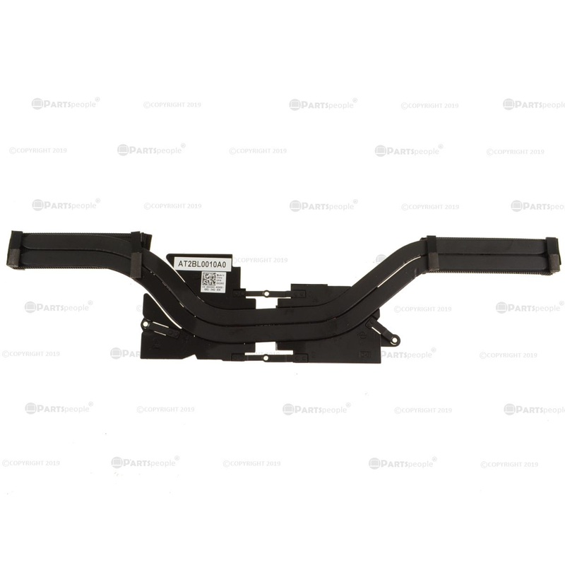 Used Dell OEM XPS 9570 Precision 5530 CPU Graphics Heatsink Assembly for Discrete Nvidia Graphics 4 screw hole 0G5N3