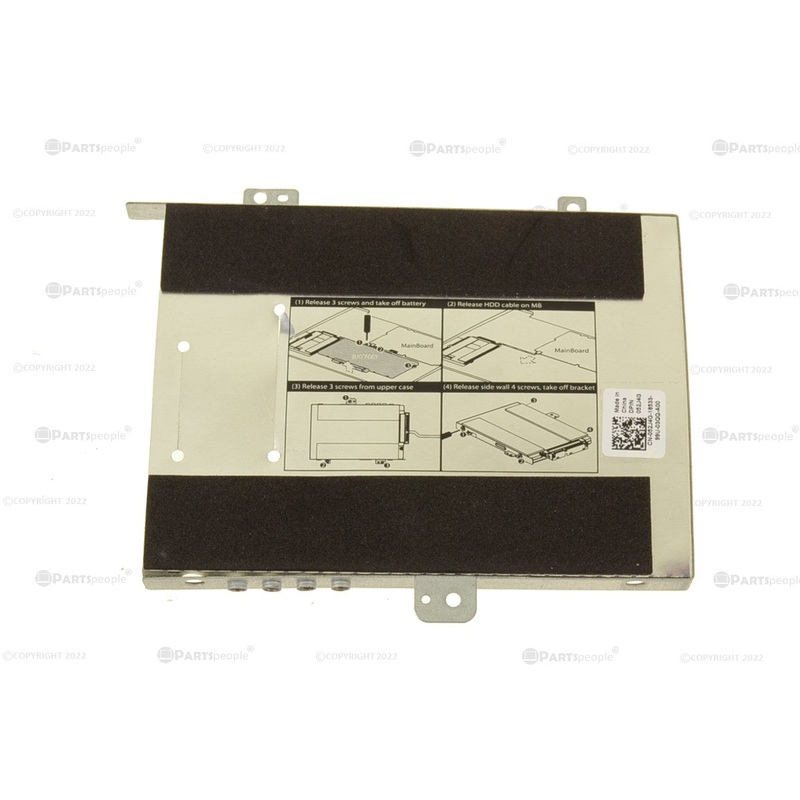 Used Dell OEM Inspiron 7791 2-in-1 Hard Drive Caddy Carrier 52J4G