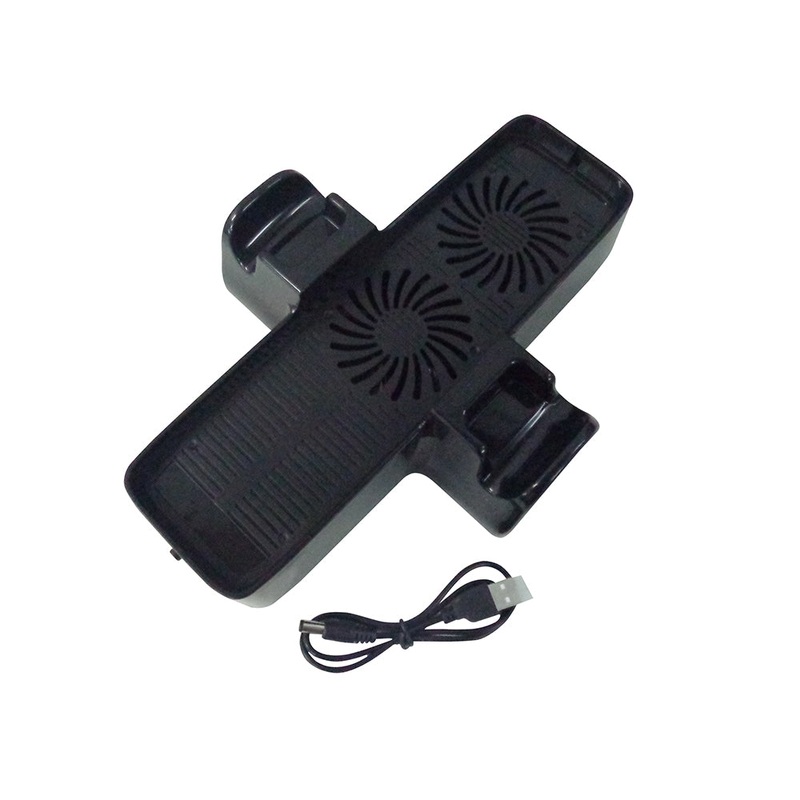 New USB Powered Dual Cooling Fan Base Stand for Microsoft XBOX 360 Slim Consoles