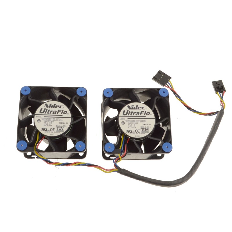 Refurbished Dell OEM Precision Workstation R5400 Dual Cooling Fans Assembly 1-2 F867C