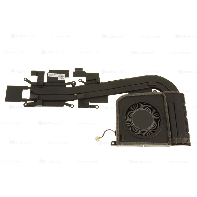 Used Dell OEM Latitude 5421 Laptop CPU Heatsink Fan Assembly for Discrete Nvidia Graphics YG75N