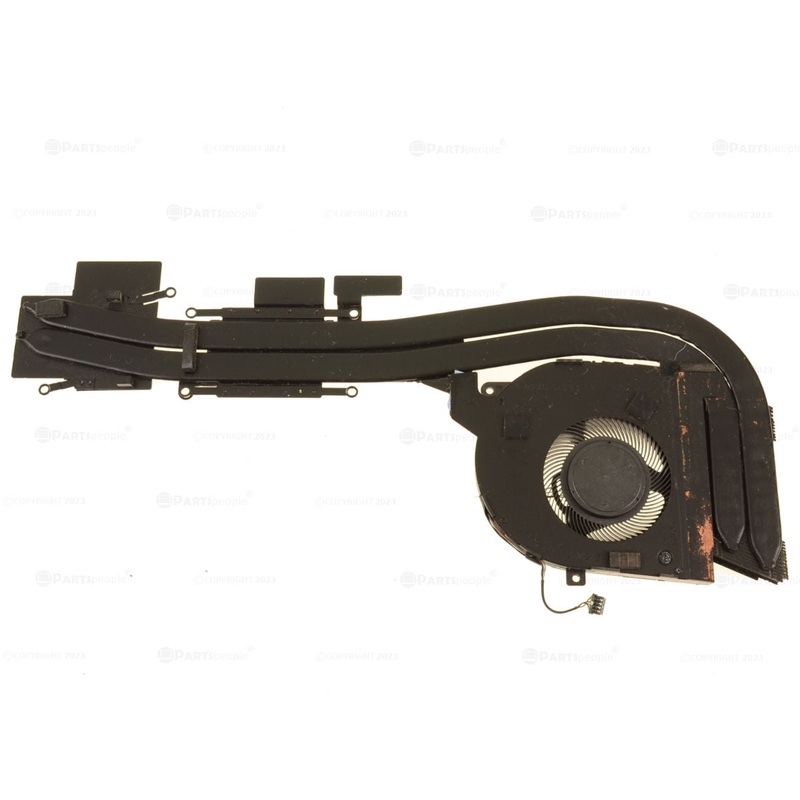 Used Dell OEM Latitude 5501 Laptop CPU Heatsink Fan Assembly for Discrete Nvidia Graphics G07JF
