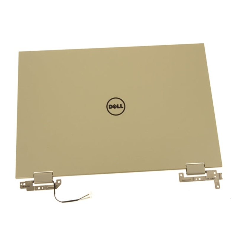 New Gold Dell OEM Inspiron 7359 13.3" LCD Back Cover Lid Assembly  Hinges 4K3WJ