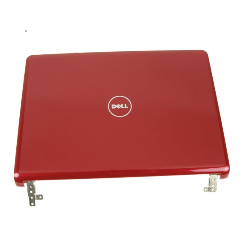 New Red Dell OEM Inspiron 1464 14" LCD Back Cover Lid Top  Hinges 074YD
