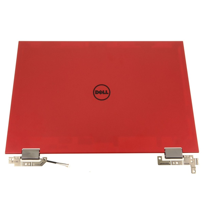 New Red Dell OEM Inspiron 7359 13.3" LCD Back Cover Lid Assembly  Hinges 16G8G