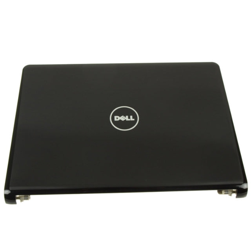 Refurbished Black Dell OEM Inspiron 1470 14" LCD Back Cover Lid Top  Hinges 555YJ