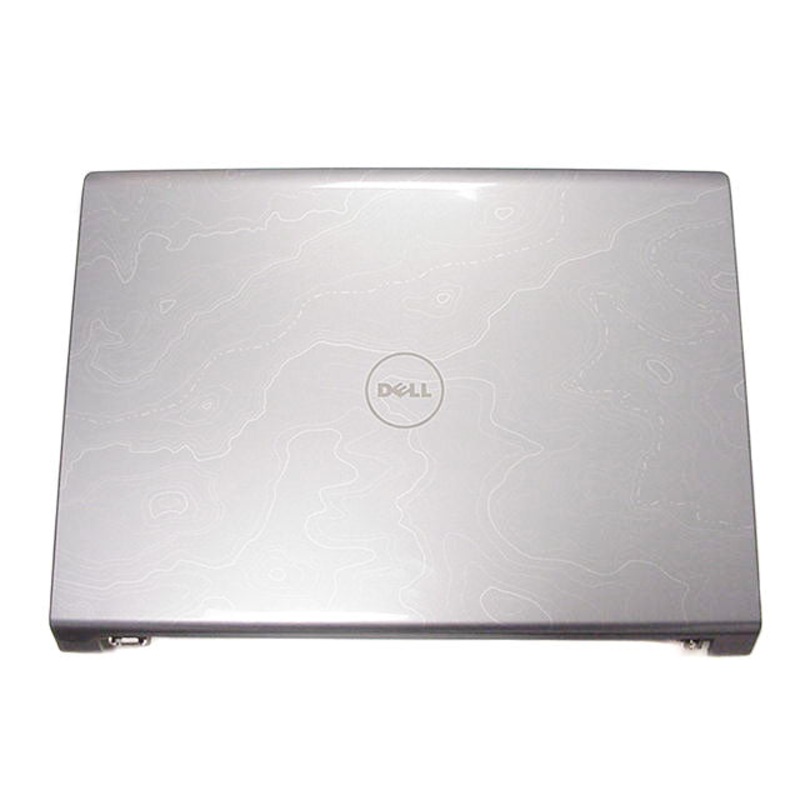 New Dell OEM Studio 1535 1536 1537 15.4" LCD Back Cover Lid Top Plastic  Hinges K362D Graphite Grey  Blue Trim