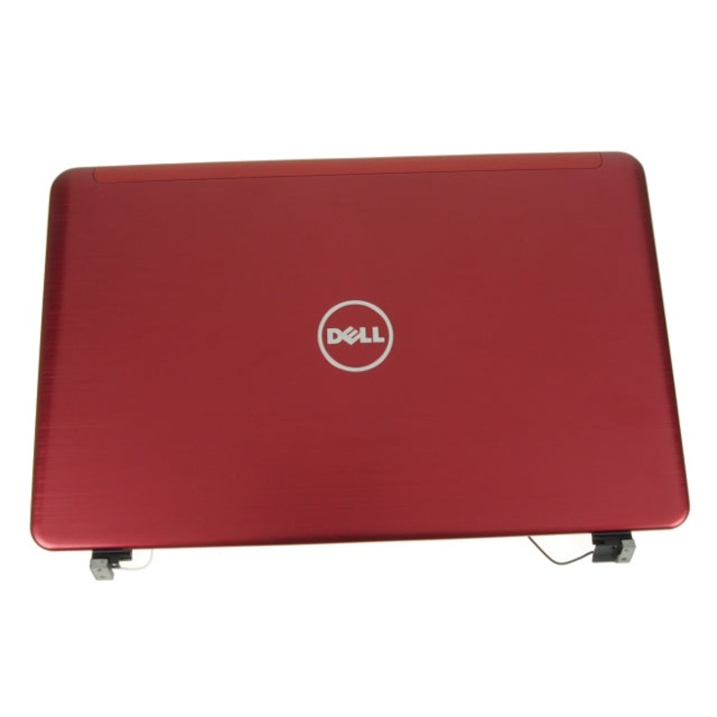 New RED Dell OEM Inspiron N411z 14" LCD Back Cover Lid Top  Hinges 1HJCC