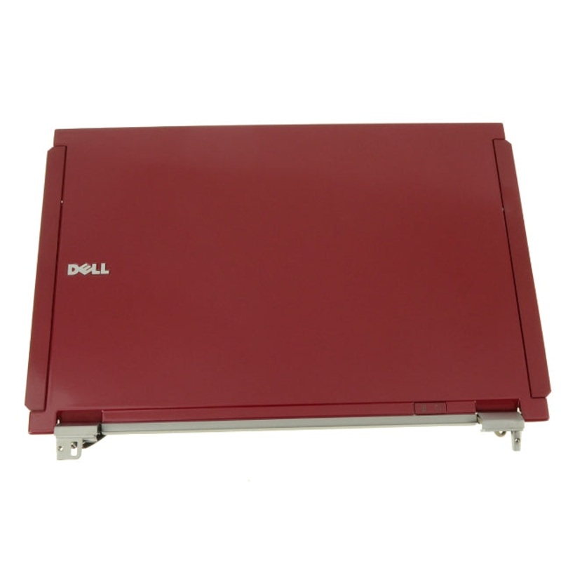 New RED Dell OEM Latitude E4200 12.1" LCD Back Cover Lid AssemblyWith Hinges WWAN NO CAM