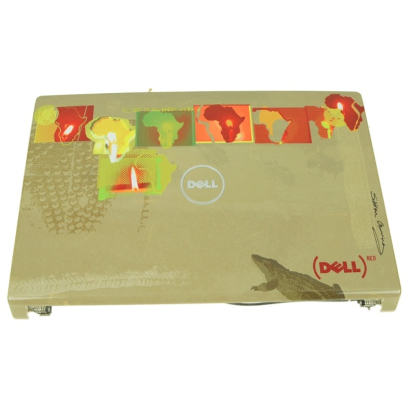 New Shine Dell OEM Studio 1555 1557 1558 15.6" LCD Back Cover Lid Top  Hinges U155N