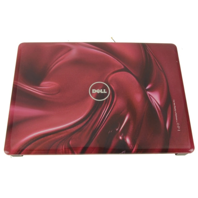 New Red Swirl Dell OEM Inspiron 1440 14" LCD Lid Back Cover Plastic W33TJ