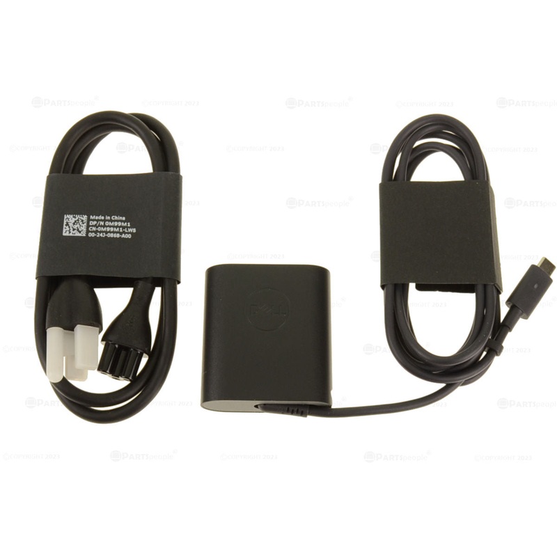Used Dell OEM Laptop Charger 45-watt USB-C Power Adapter 45W 1J12J T59CD