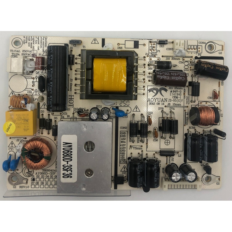 Sceptre E325BV-HD LED TV AY068D-3SF Power Supply Board- 3BS0042414