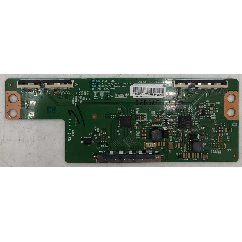 Toshiba 49L420U LED TV 6870C-0532B T-Con Board- 6871L-3850A