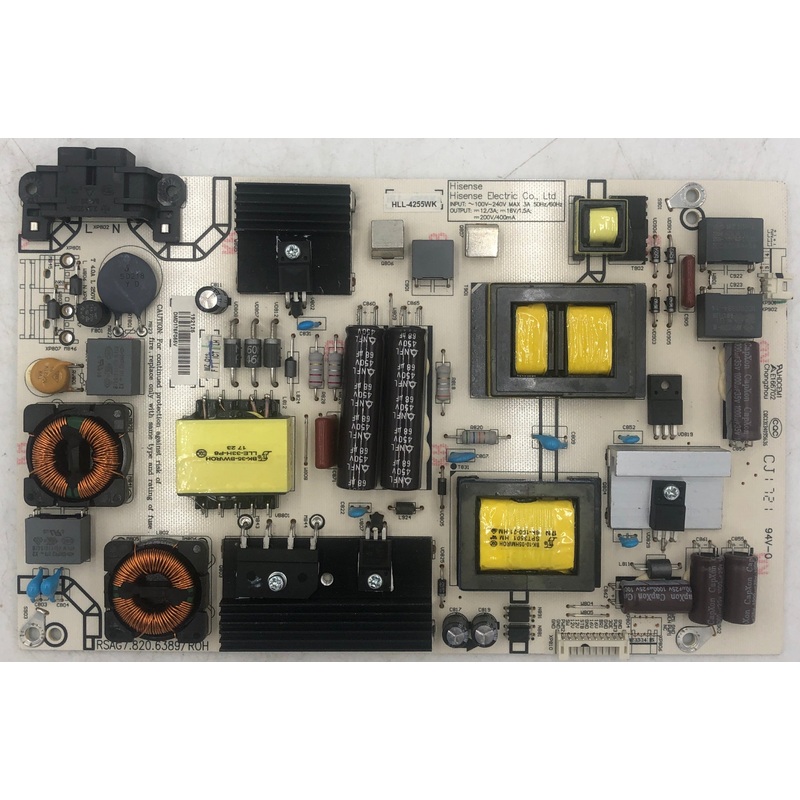Hisense 50H4D LED TV RSAG7.820.6389/ROH Power Supply Board- 192125