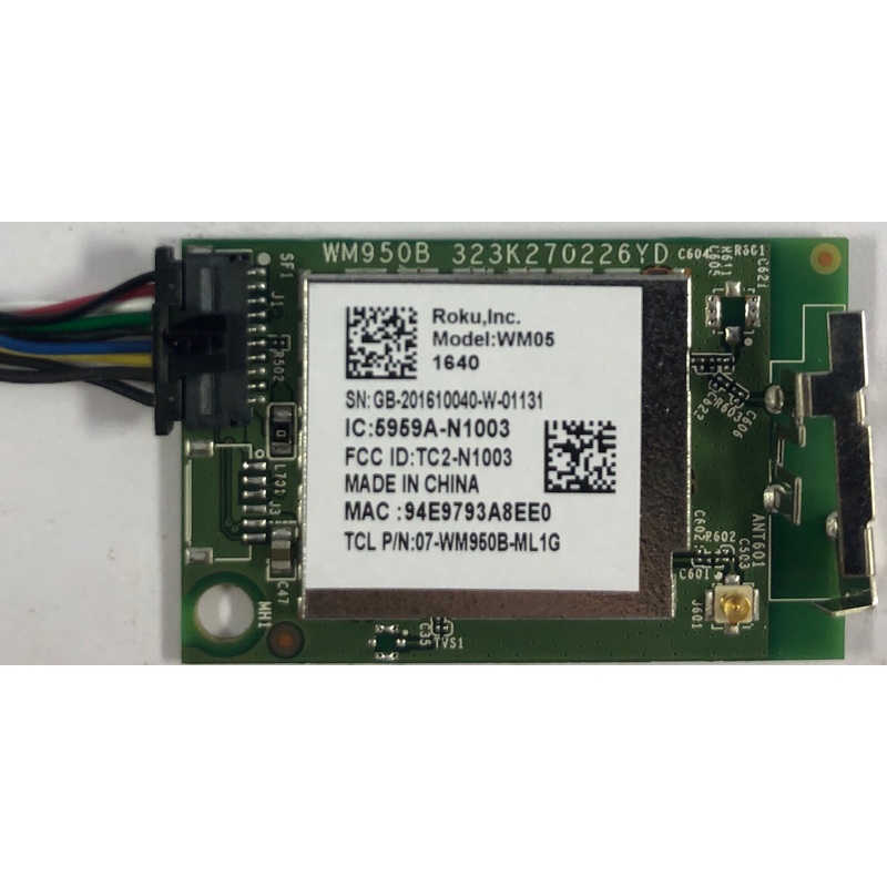 Hitachi 65R8 4K LED TV WM05 WiFi Module- 07-WM950B-ML1G