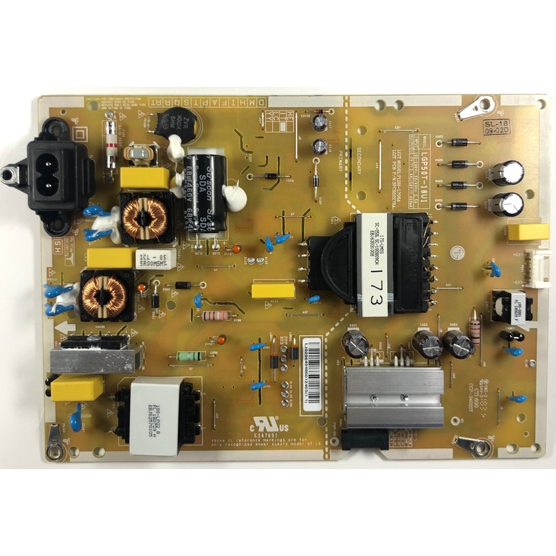 LG 50UK6500AUA 4K HDR LED TV LGP50T-18U1 Power Supply Board- EAY64948601