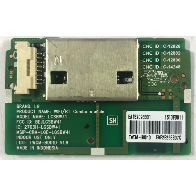 LG 55EF9500 4K OLED TV LGSBW41 WiFi & Bluetooth Module- EAT62093301