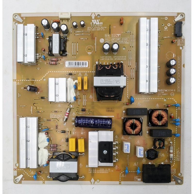 LG OLED G1 TV LGP75NT-21U1 Power Supply/LED Driver Board- EAY65895542