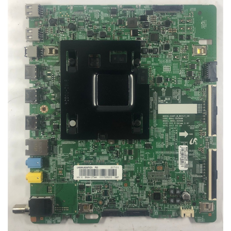 Samsung UN50MU6300FXZA 4K LED TV BN41-02568 Main Board- BN94-12734A