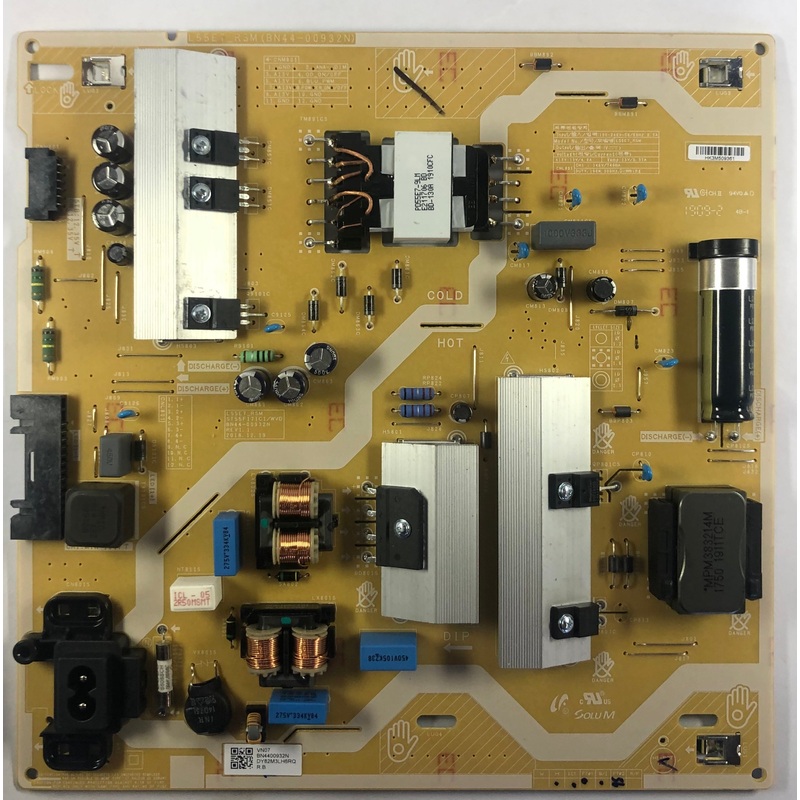 Samsung UN55RU7100FXZA 4K LED TV L55E7_RSM Power Supply Board- BN44-00932N