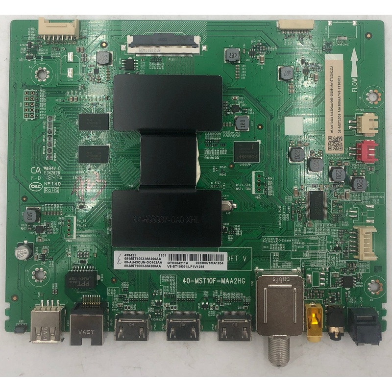 TCL 43S421 4K LED TV 40-MST10F-MAA2HG Main Board- 08-MST1003-MA200AA