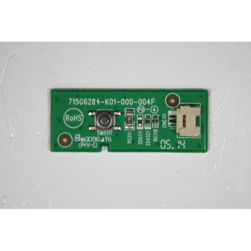 Vizio D50n-E1 TV Power Button Board- 715G6284-K01-000-004F