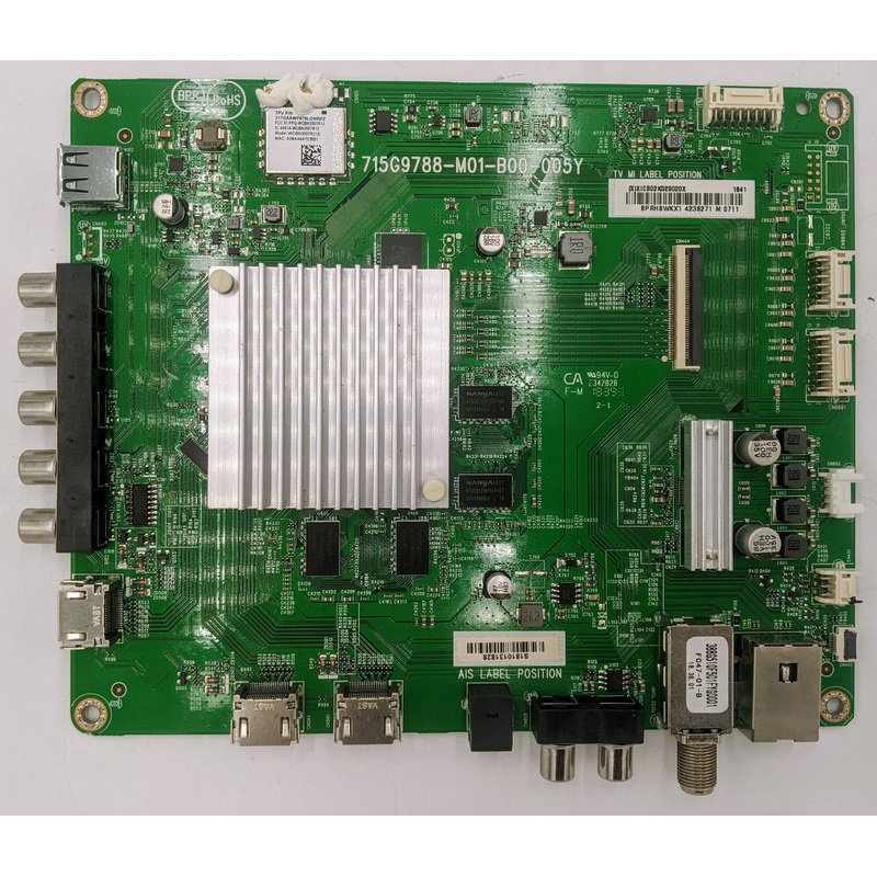 Vizio D65-F1 4K LED TV 715G9788-M01-B00-005Y Main Board- 756TXICB02K029