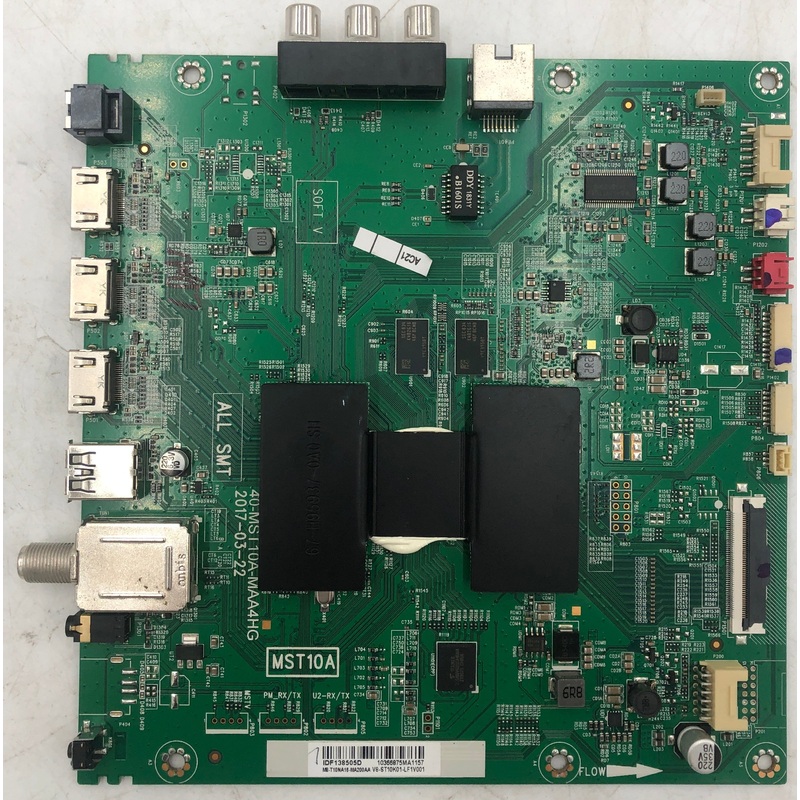 Hitachi 55R80 LED TV 40-MST10A-MAA4HG Main Board- MB-T10NA16-MA200AA
