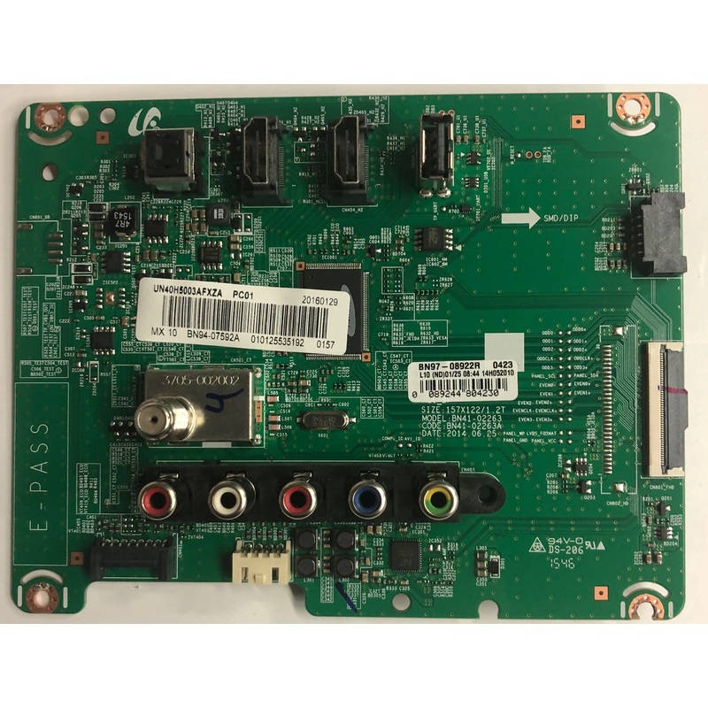 Samsung UN40H5003AF LED TV Main Board- BN94-07592A