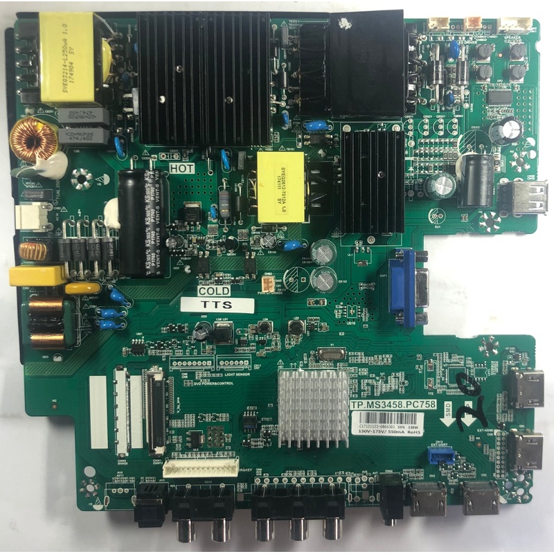 Sceptre U550CV-UMR 4K LED TV TP.MS3458.PC758 Motherboard- C17121123