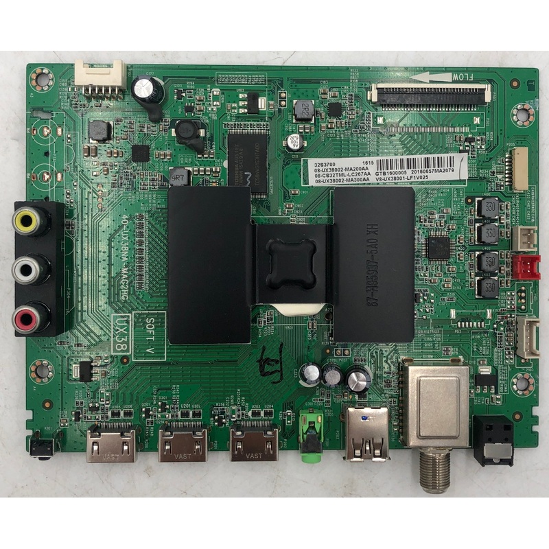 TCL 32S3700 LED HDTV 40-UX38NA-MAG2HG Main Board- 08-UX38002-MA200AA