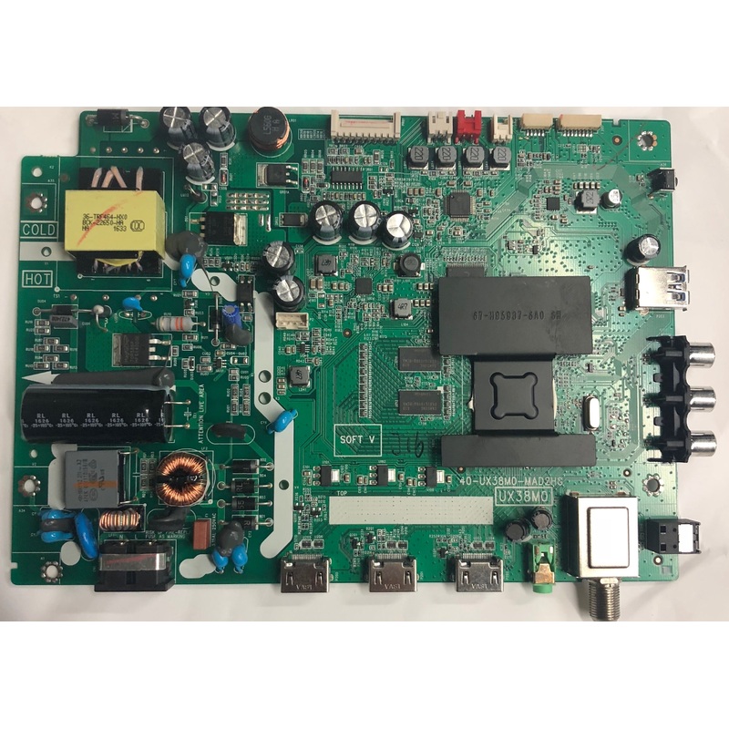 TCL 32S3750 LED TV 40-UX38M0-MAD2HG Main Board- V8-UX38001-LF1V032